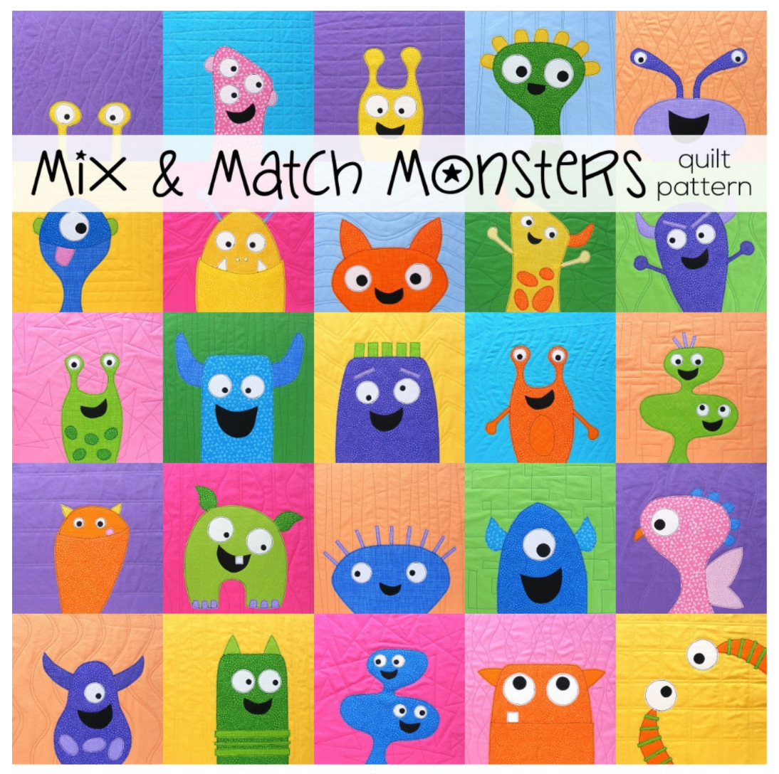 Mix and Match Monsters Downloadable Pattern by Shiny Happy World