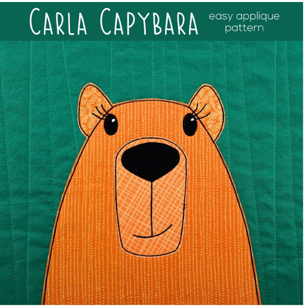 Carla Capybara Downloadable Pattern by Shiny Happy World