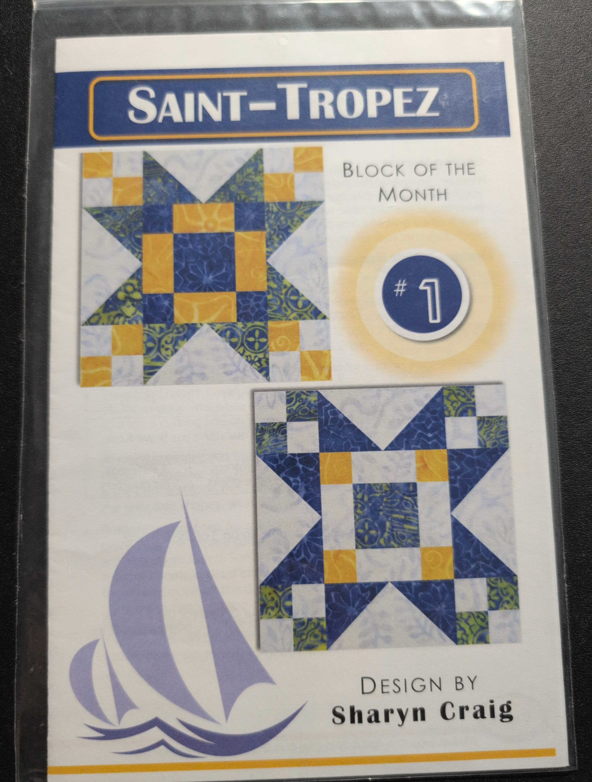 Saint-Tropez BOM #1 Quilt Pattern