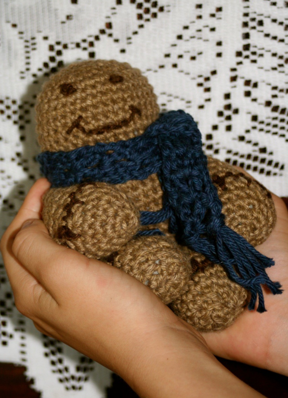 Chubby Amigurumi Gingerbread Man Downloadable Pattern by Kristen Clay