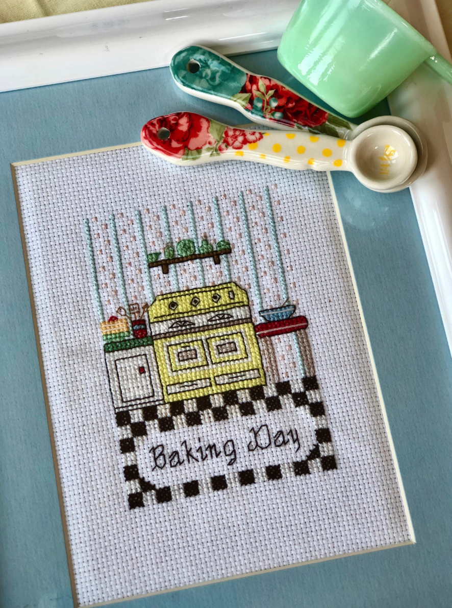 Vintage Baking Day Cross Stitch Downloadable Pattern by Kristen Clay