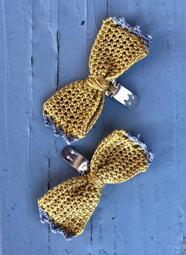 Toe Bow Shoe Clips Downloadable Pattern by Kristen Clay