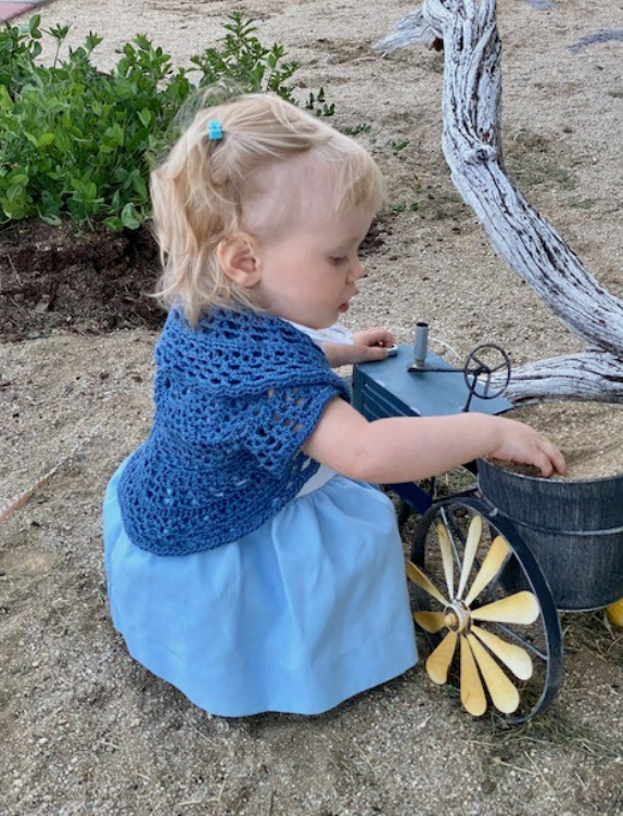 Swing in a Circle Infant Bolero Downloadable Pattern by Kristen Clay