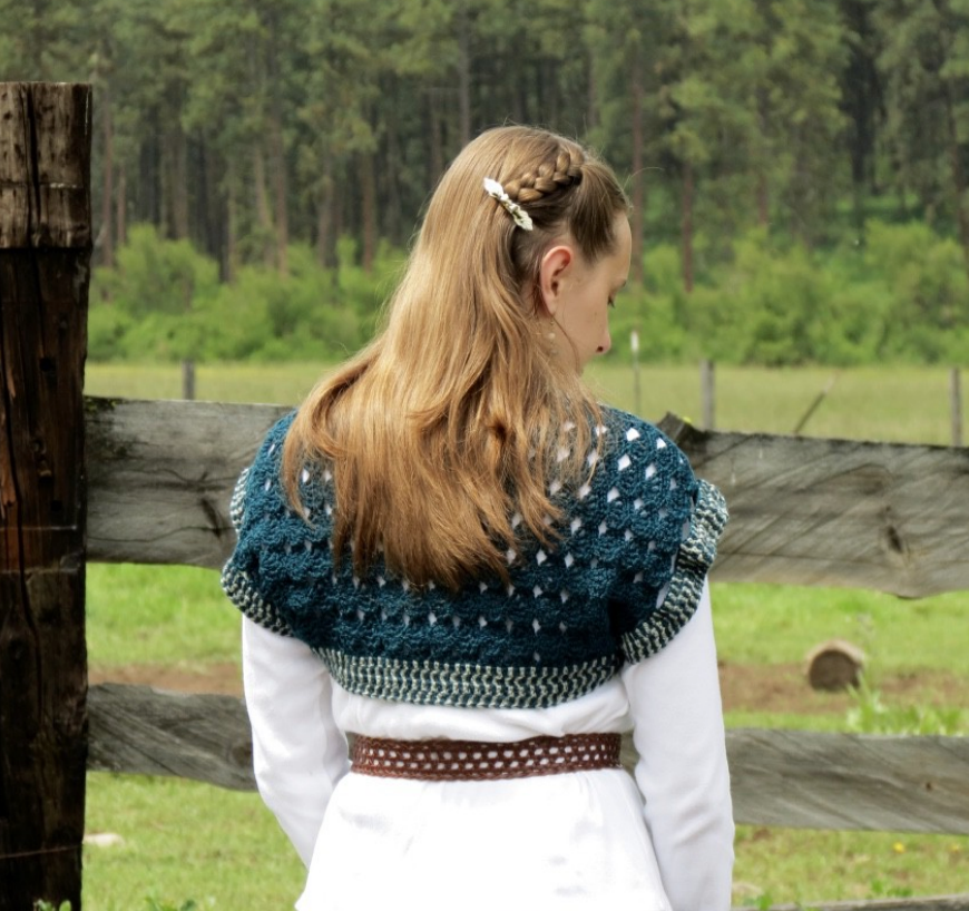 Jewel Shoulder Shrug Downloadable Pattern by Kristen Clay