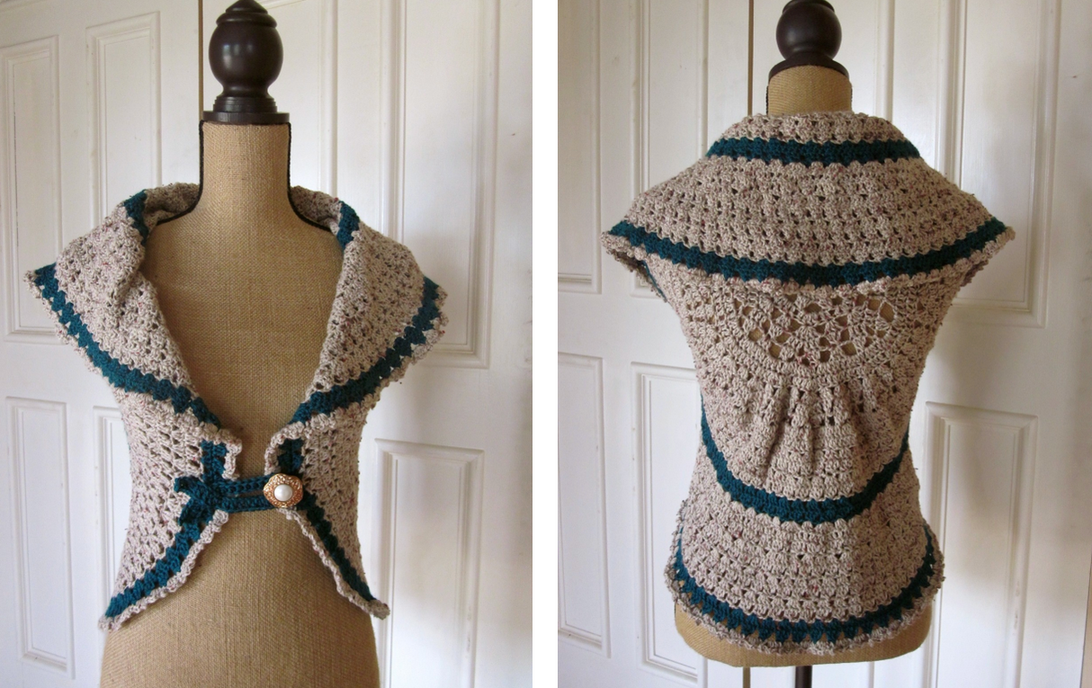 Heather on the Hill Circle Vest Version Downloadable Pattern by Kristen Clay