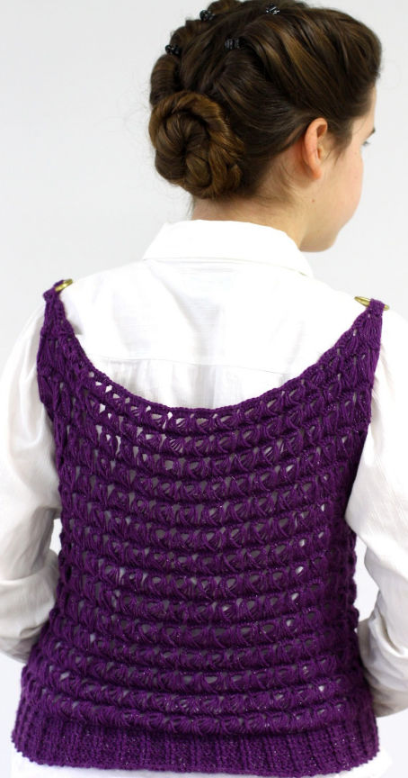 Glimmering Lace Handkerchief Vest Downloadable Pattern by Kristen Clay
