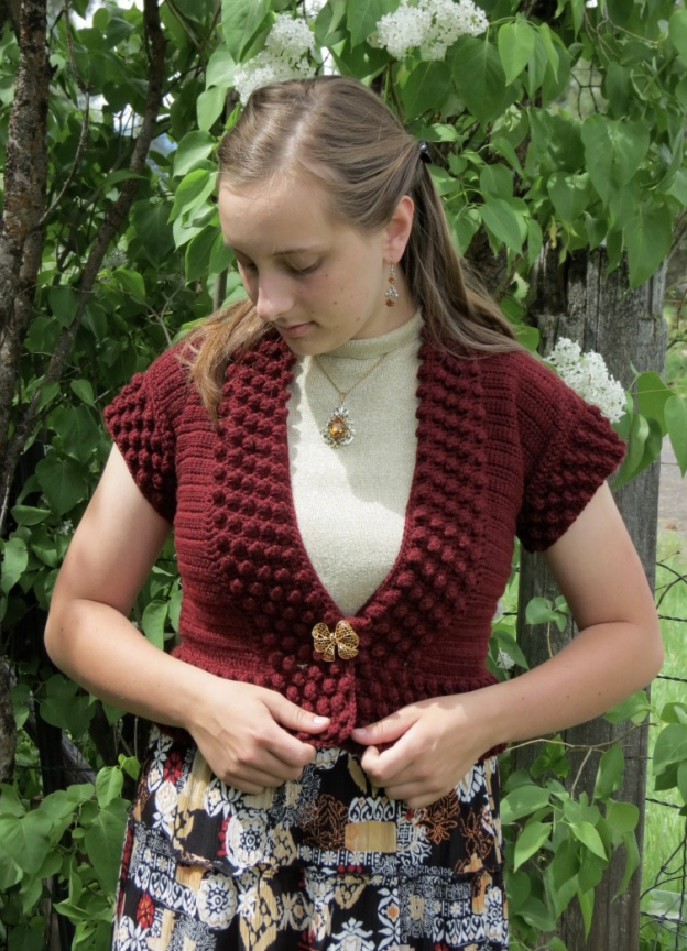 Garnet Cardi Downloadable Pattern by Kristen Clay