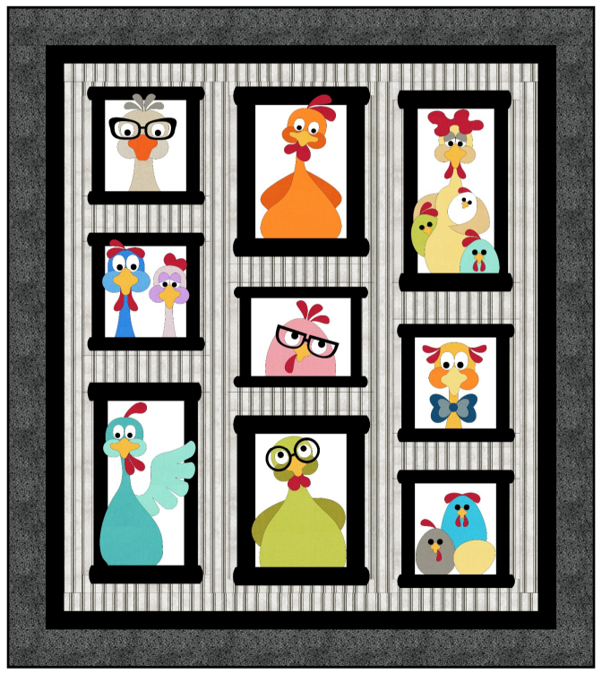Mother's Cluckers Quilt Pattern by FatCat Patterns