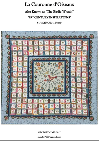 La Couronne d'Oiseaux Quilt Pattern