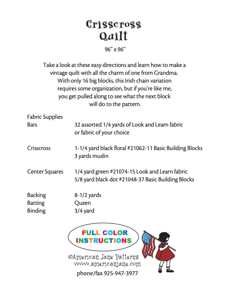 Crisscross Downloadable Pattern