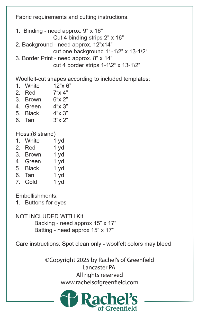 Back of the Snowman Downloadable Pattern by Rachels of Greenfield