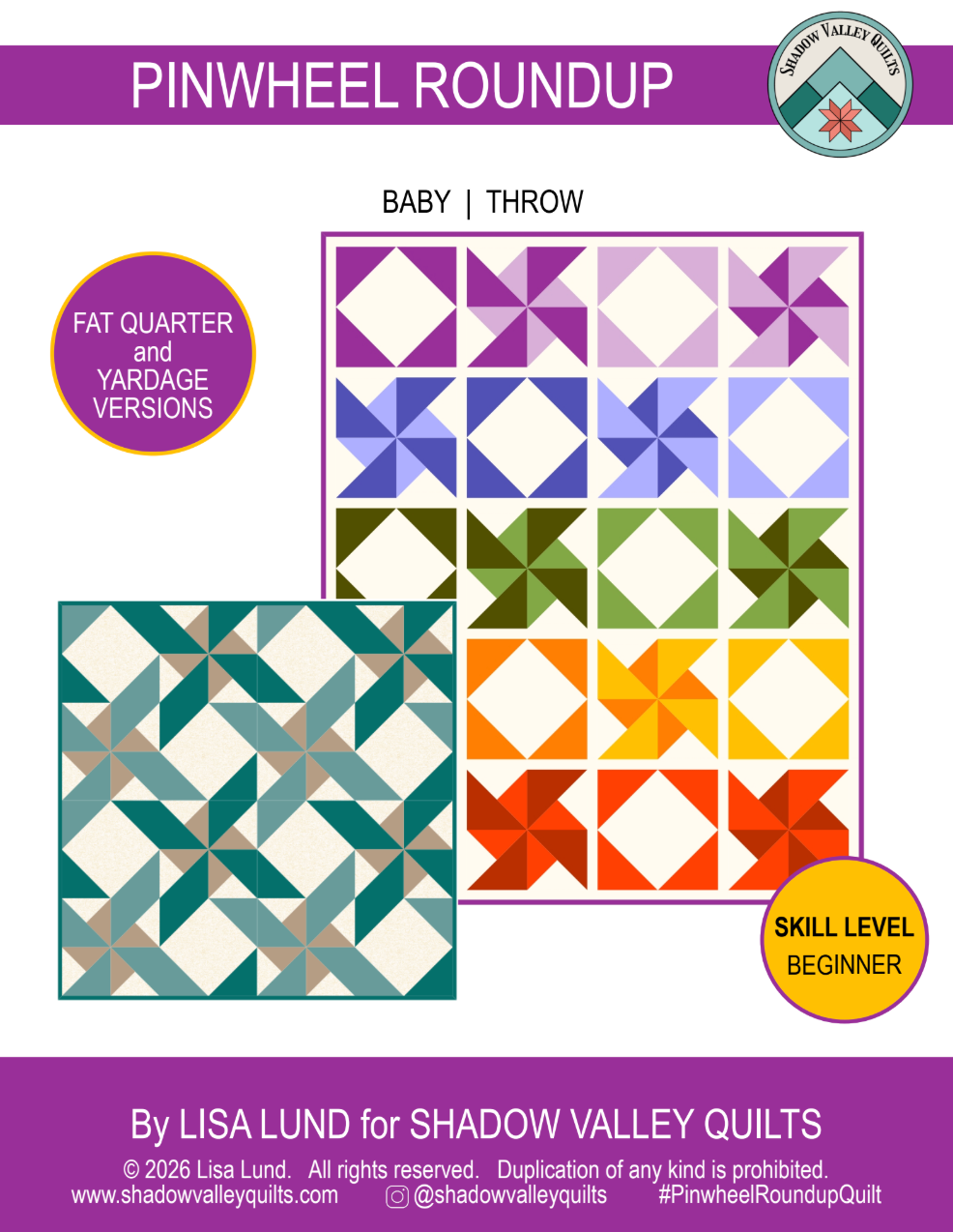 Pinwheel Roundup Downloadable Pattern