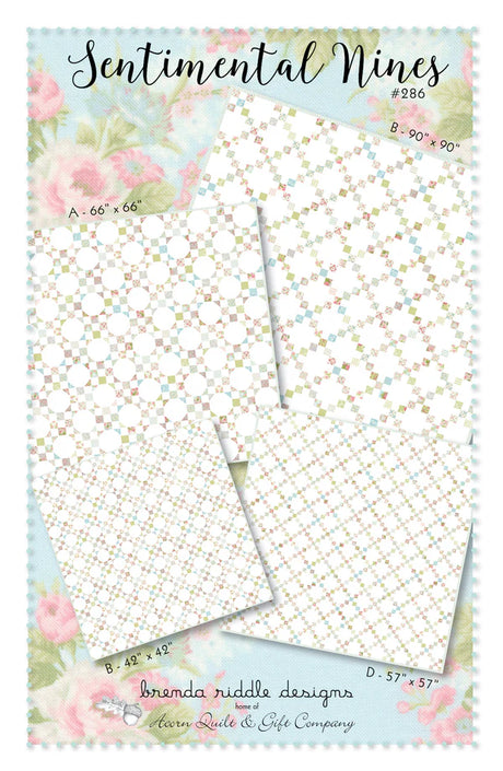 Sentimental Nines Quilt Pattern by Brenda Riddle Designs