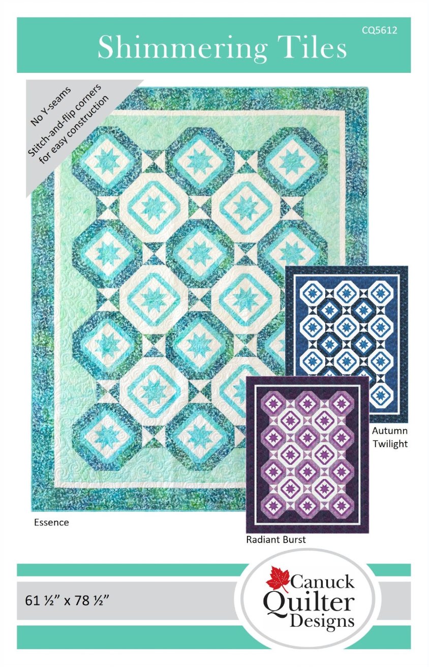 Shimmering Tiles Quilt Pattern by Canuck Quilter Designs