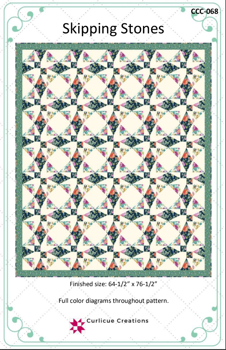 Skipping Stones Downloadable Pattern by Curlicue Creations