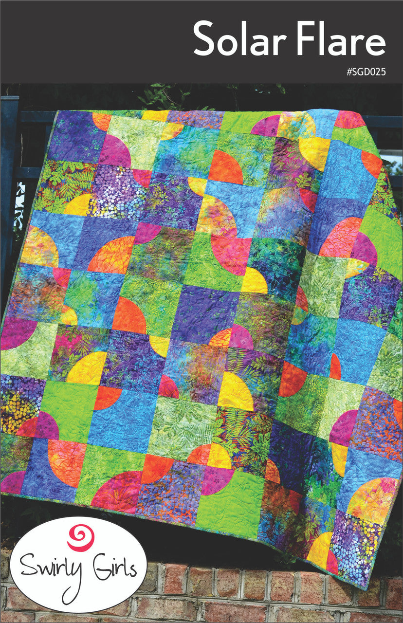 Solar Flare Quilt Pattern by Swirly Girls Design