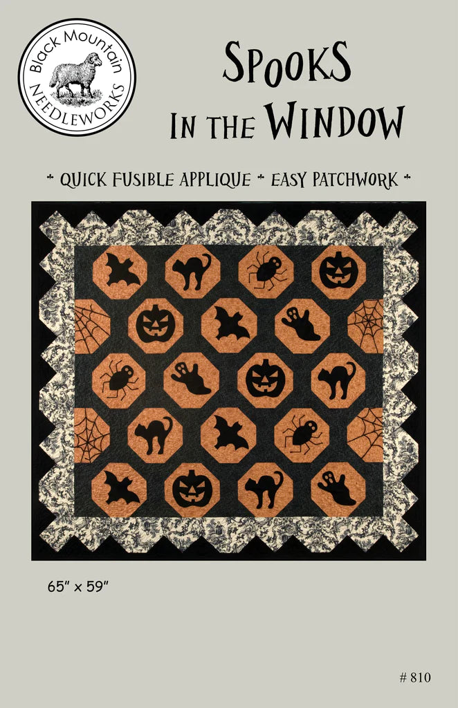 Spooks in the Window Quilt Pattern by Black Mountain Needleworks