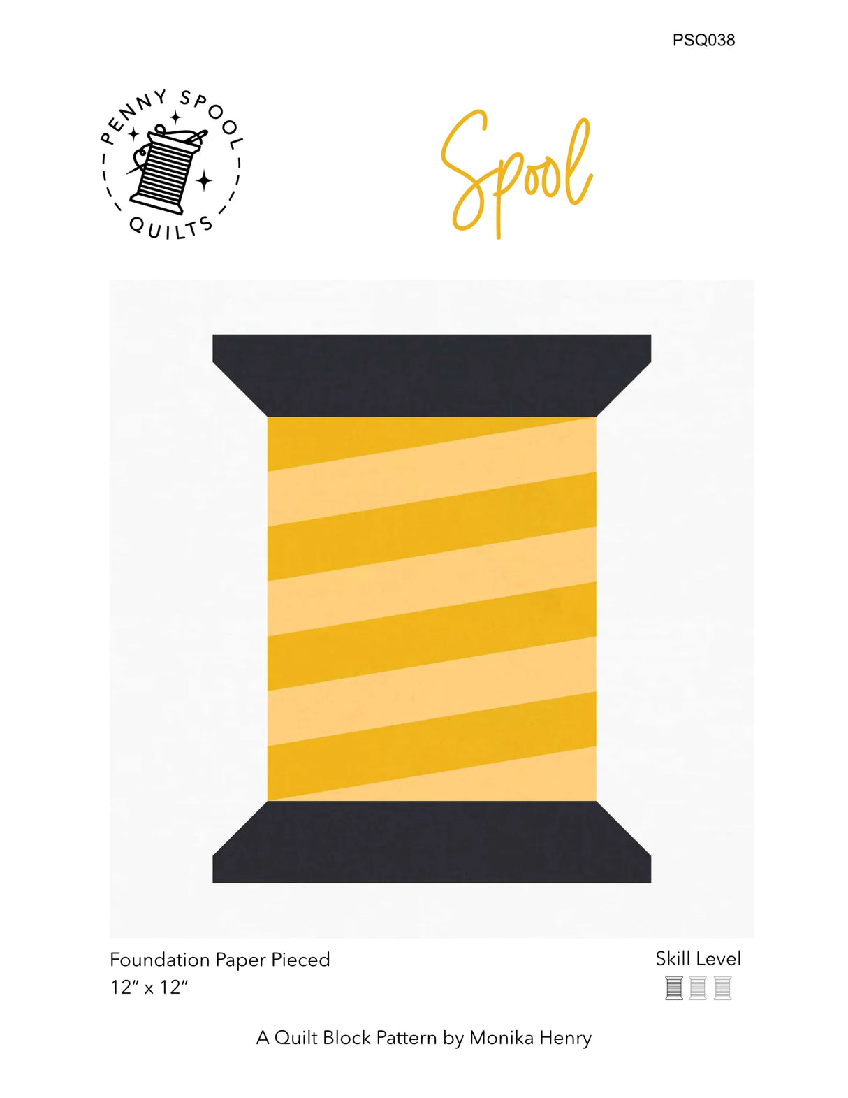 Spool Quilt Block Downloadable Pattern