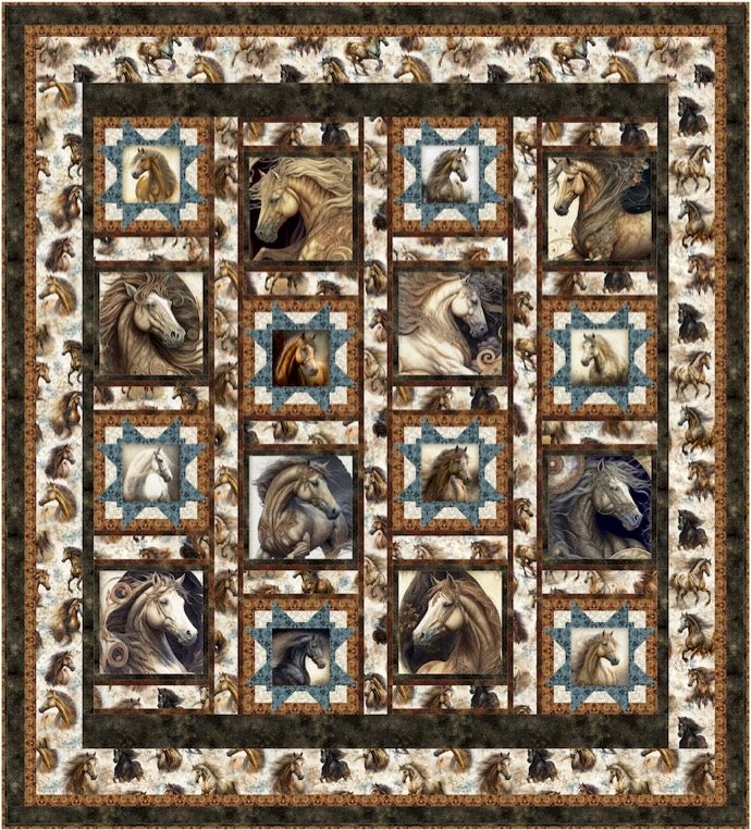 Stallion Song Downloadable Pattern by Pine Tree Country Quilts