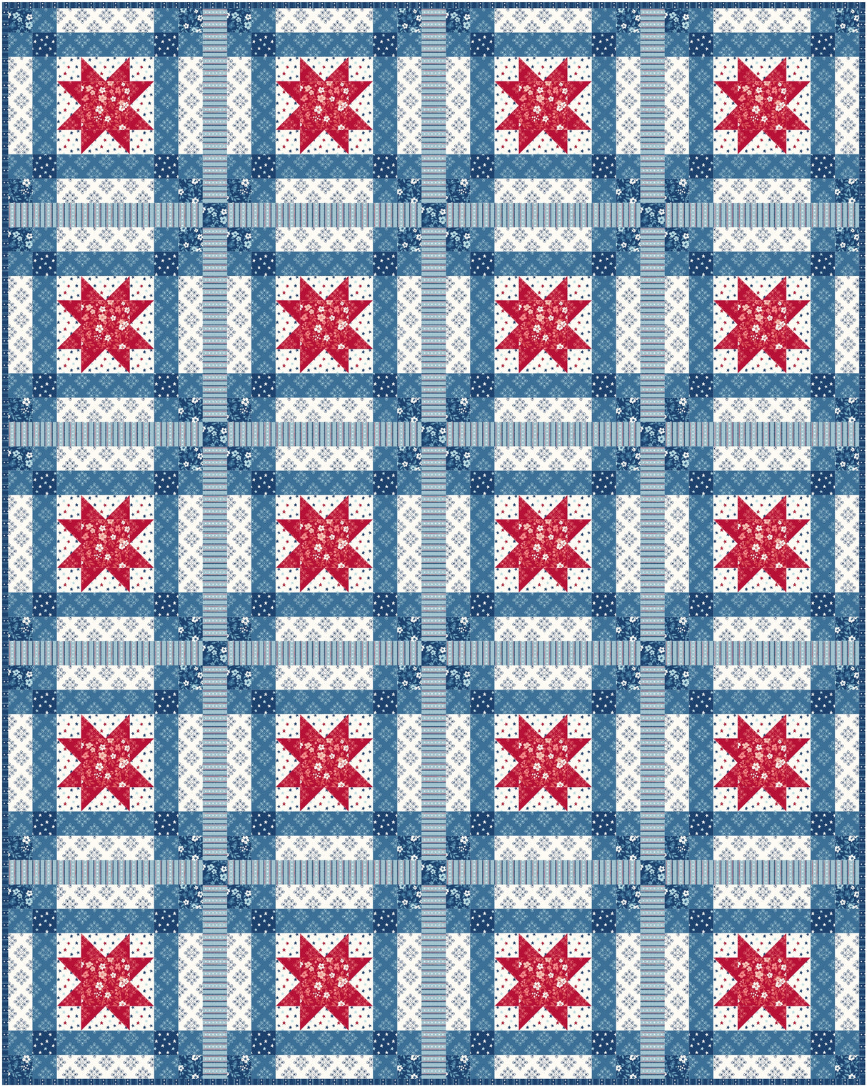 Star Spangled Plaid Downloadable Pattern By Needle In A Hayes Stack