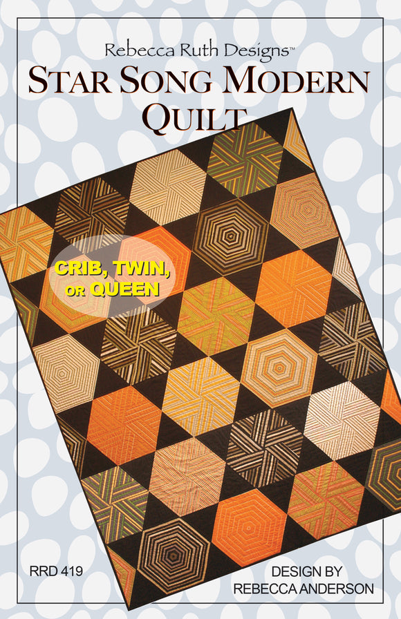 Star Song Modern Quilt Pattern by Rebecca Ruth Designs