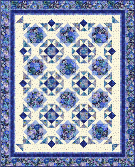Stars in the Garden Downloadable Pattern by Pine Tree Country Quilts