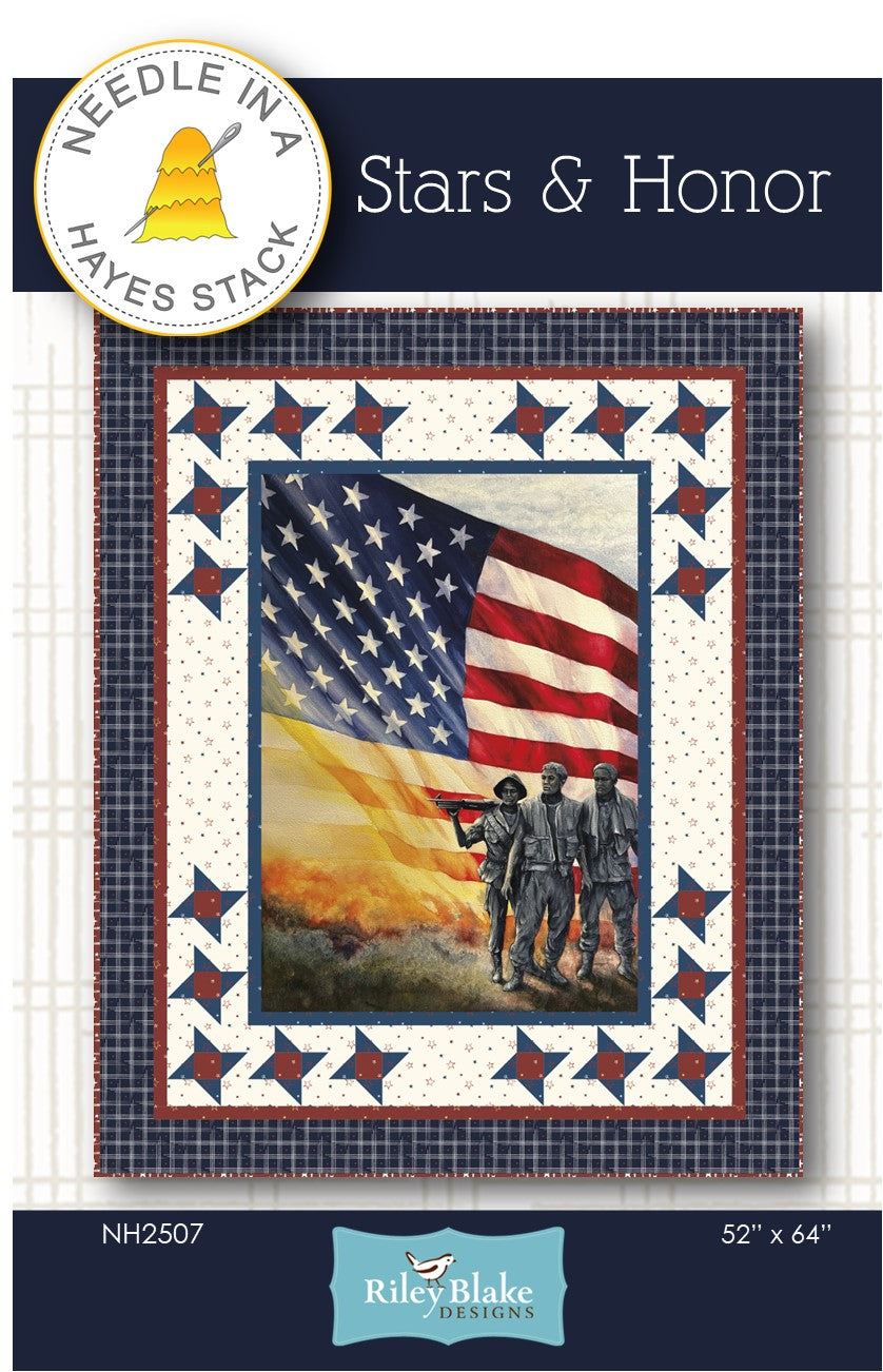 Stars & Honor Quilt Pattern by Needle In A Hayes Stack