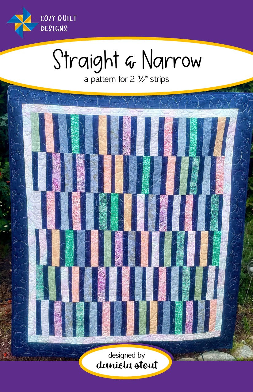 Straight & Narrow Downloadable Pattern by Cozy Quilt Designs