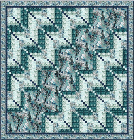 Stretched Cabins Downloadable Pattern by Pine Tree Country Quilts