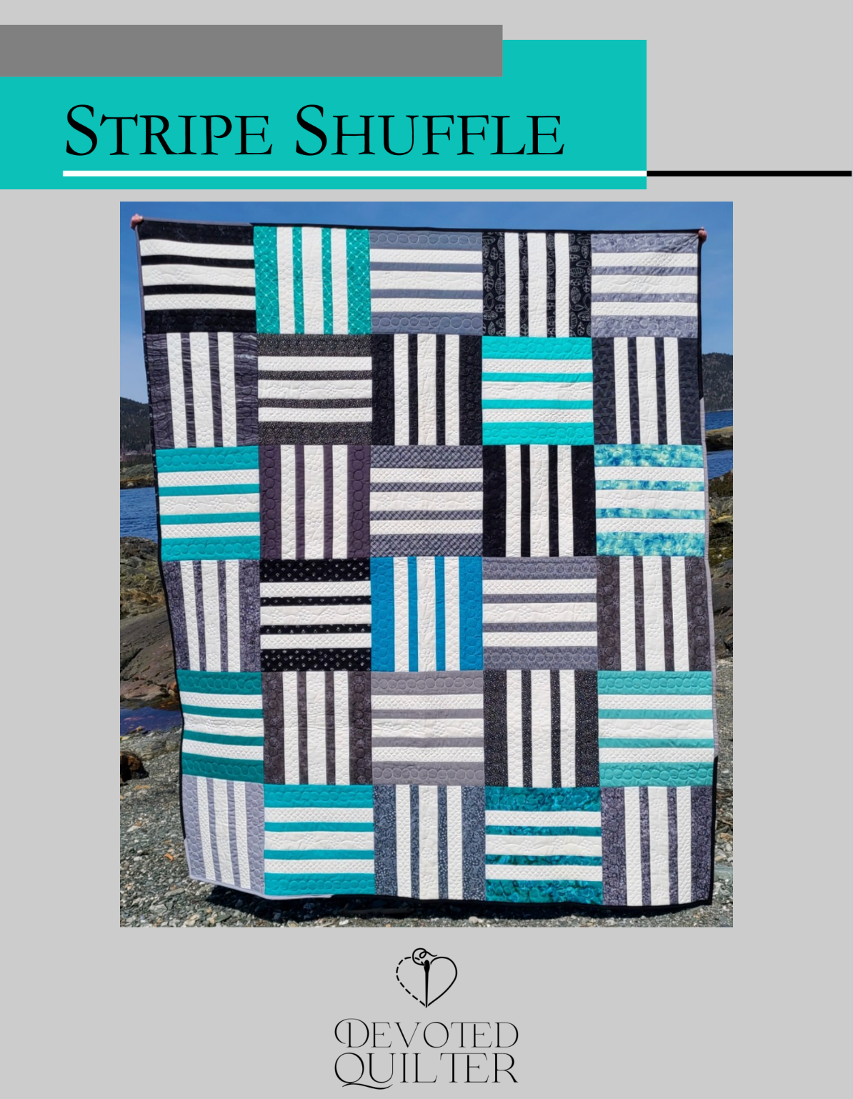 Stripe Shuffle Downloadable Pattern by Devoted Quilter