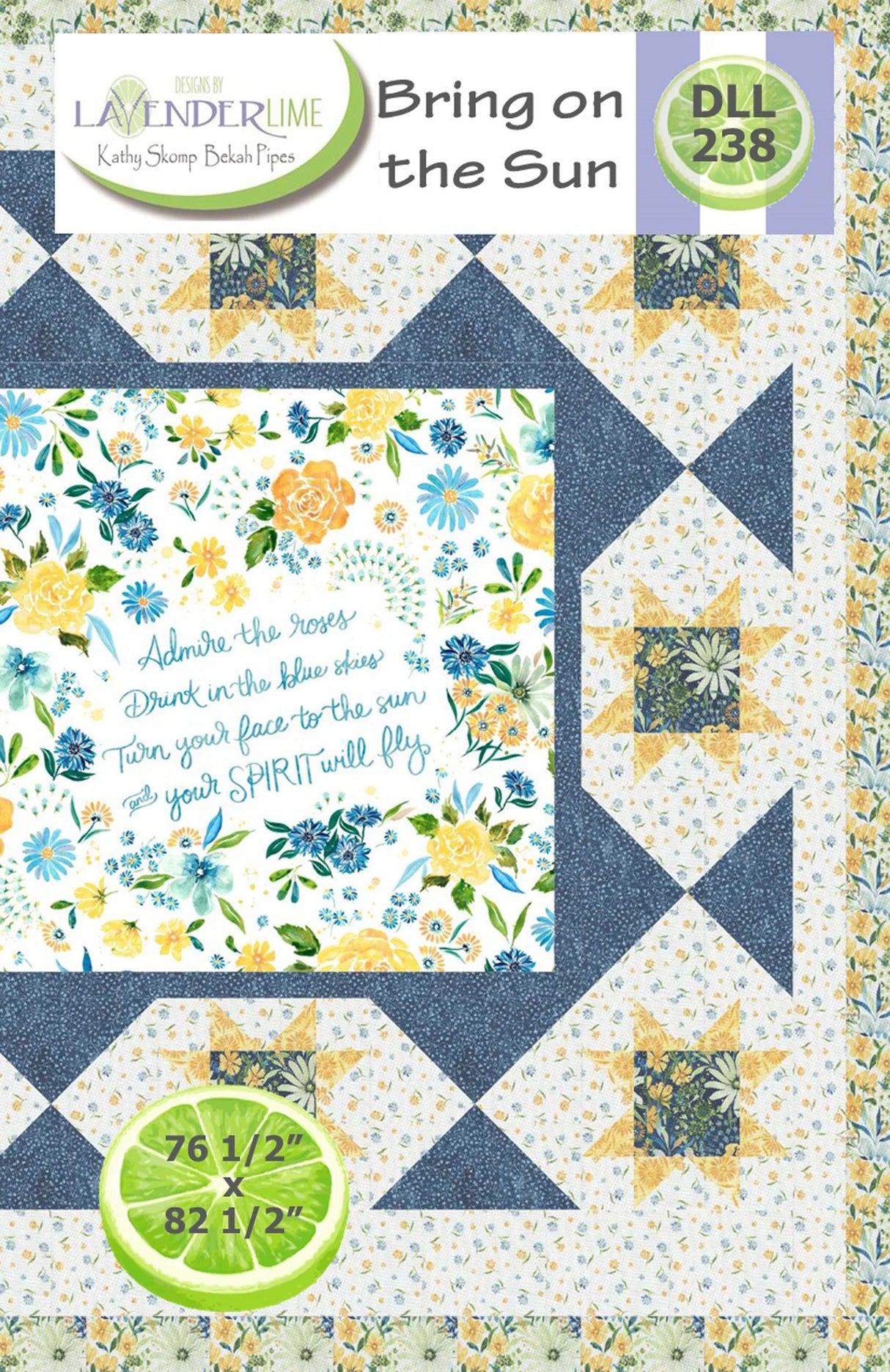 Bring on the Sun Downloadable Pattern by Lavender Lime Quilting