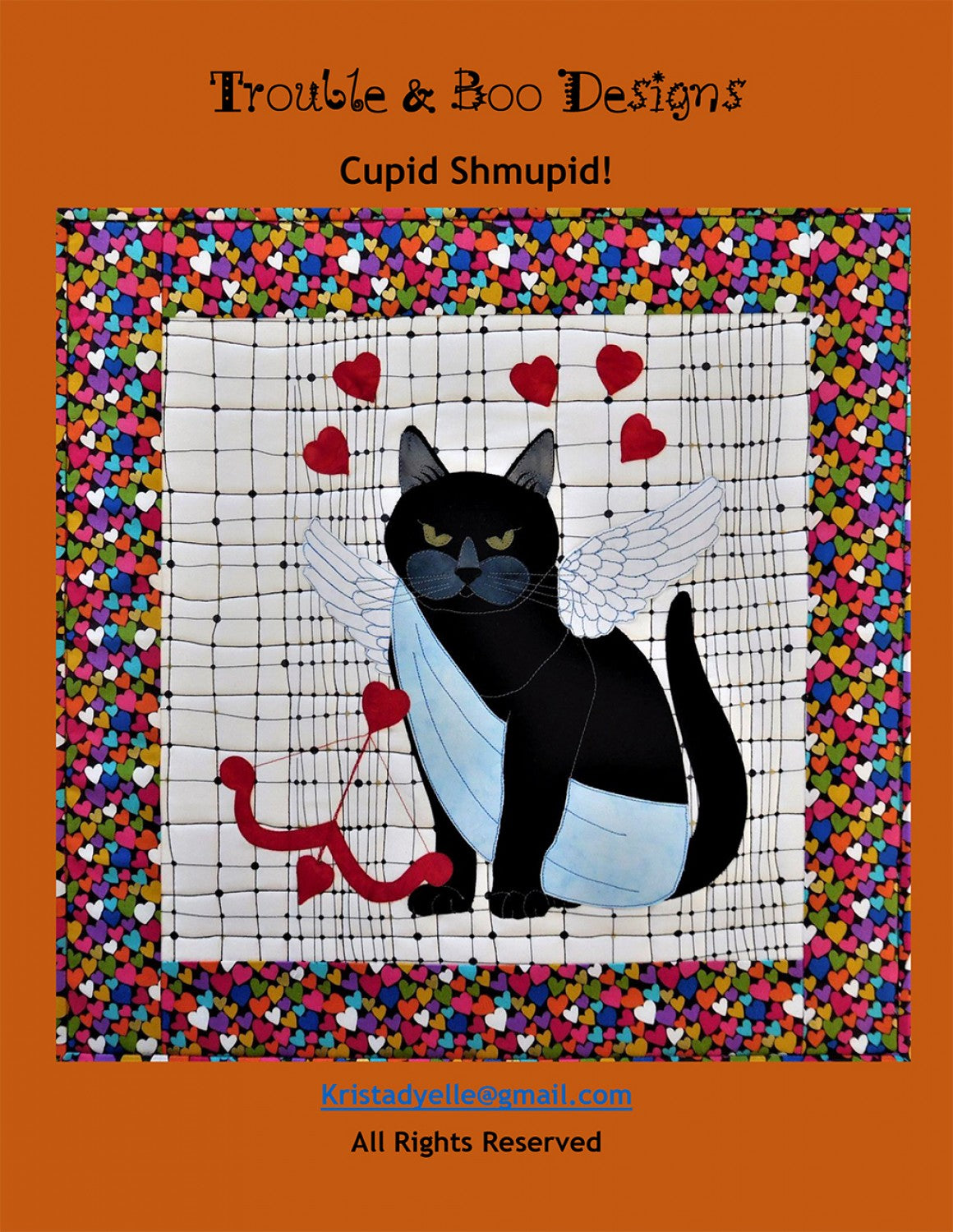 Cupid Shmupid! Quilt Pattern by Trouble and Boo Designs