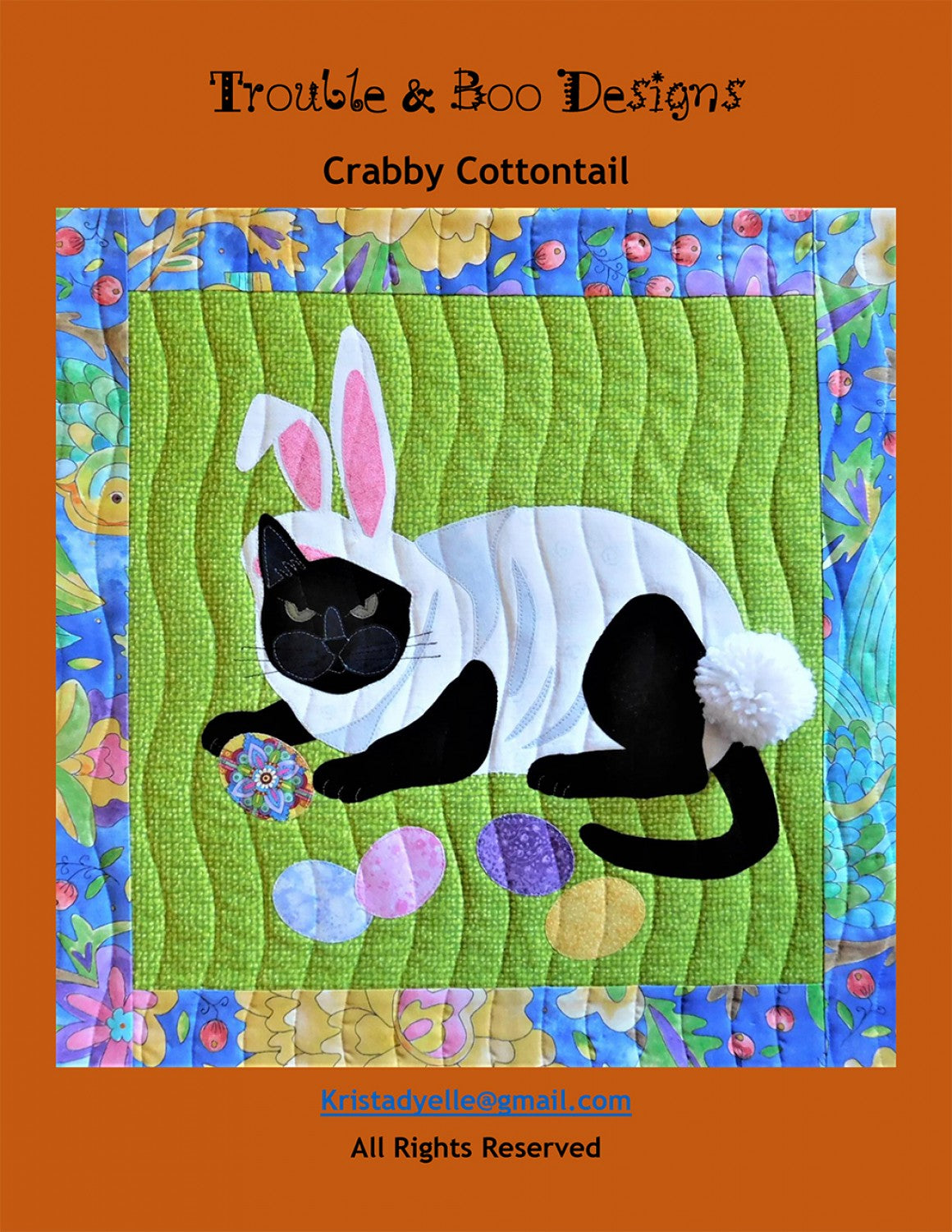 Crabby Cottontail Quilt Pattern by Trouble and Boo Designs
