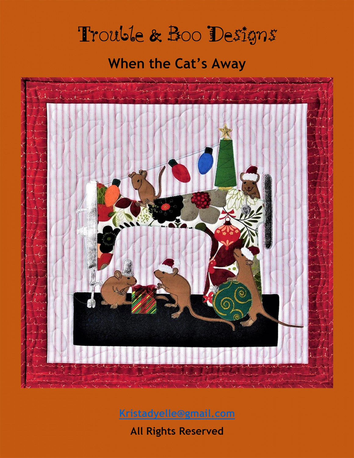 When The Cat's Away Quilt Pattern by Trouble and Boo Designs