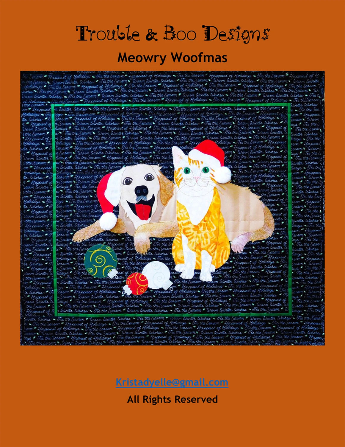 Meowry Woofmas by Trouble and Boo Designs