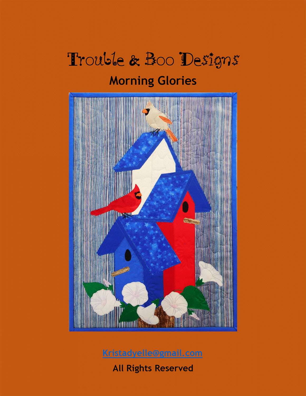 Morning Glories Quilt Pattern by Trouble and Boo Designs