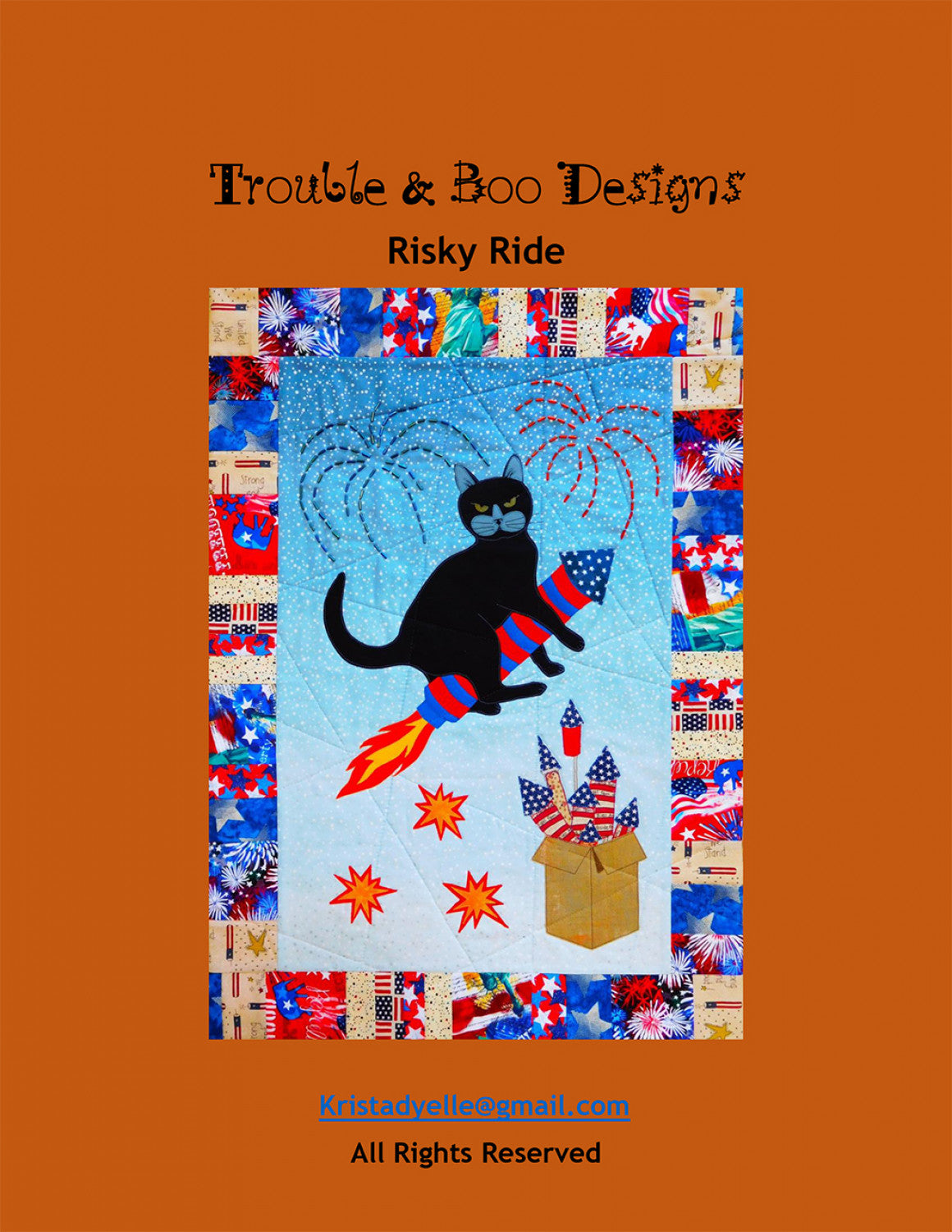 Risky Ride Quilt Pattern by Trouble and Boo Designs