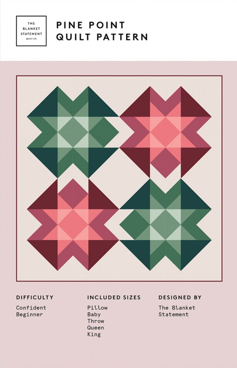 Pine Point Falls Quilt Pattern by The Blanket Statement