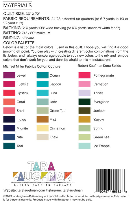 Back of the Bars Quilt Pattern by Tara Faughnan