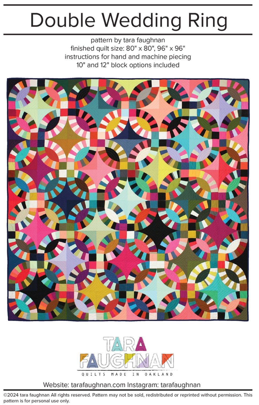 Double Wedding Ring Quilt Pattern by Tara Faughnan