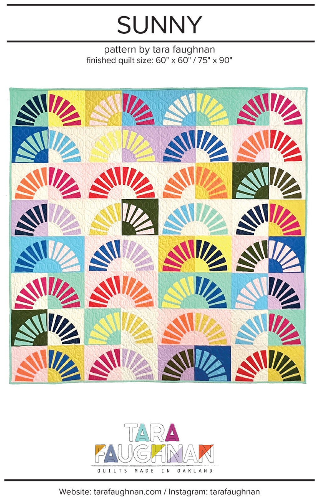 Sunny Quilt Pattern by Tara Faughnan