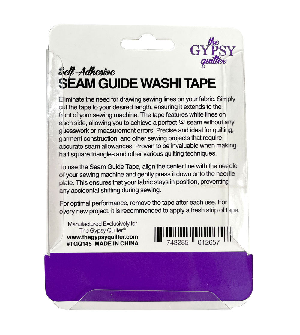 Seam Guide Washi Tape by The Gypsy Quilter