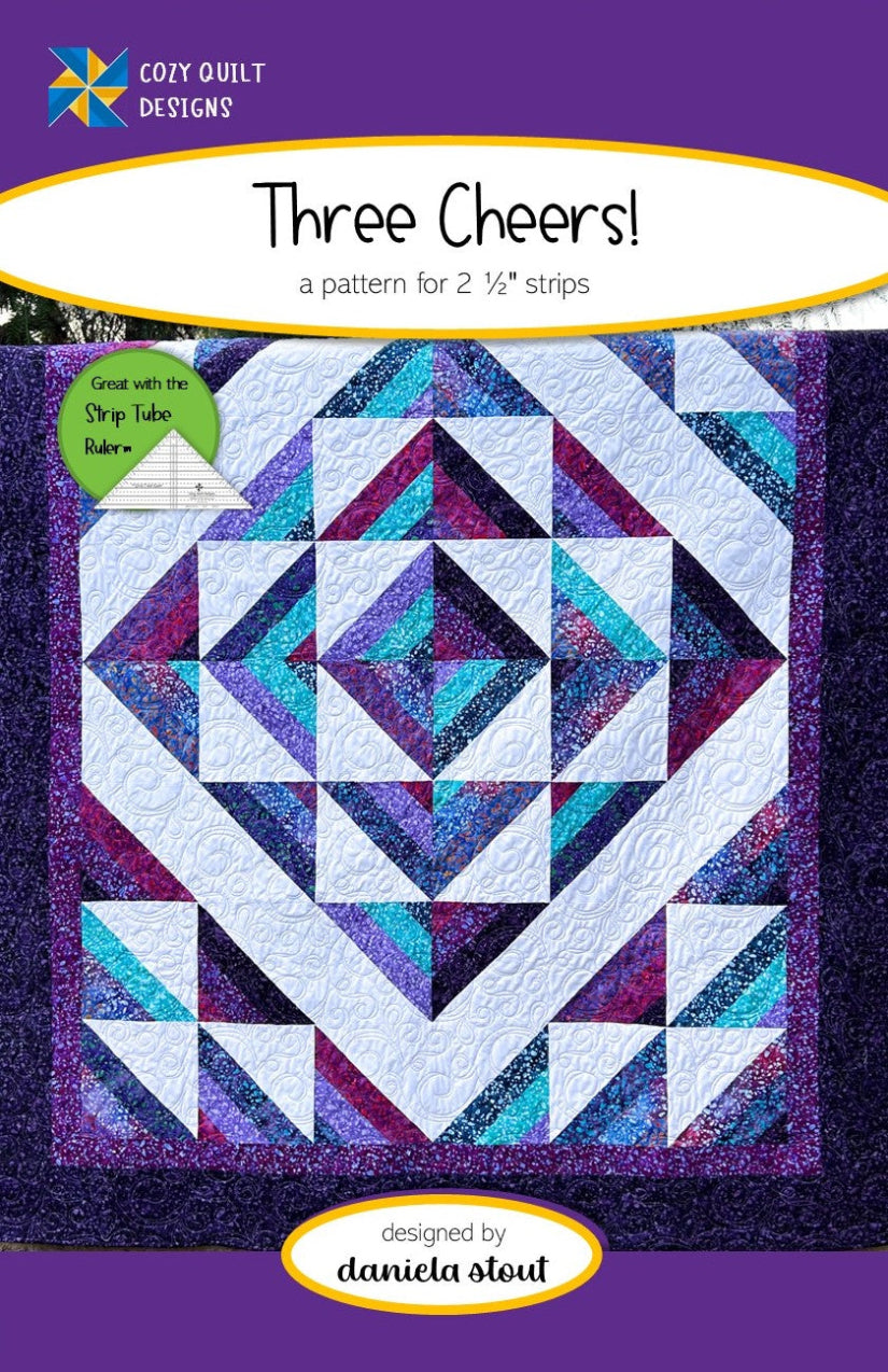 Three Cheers! Downloadable Pattern by Cozy Quilt Designs