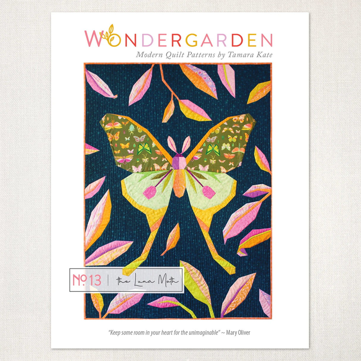 The Luna Moth Quilt Pattern by Tamara Kate Designs