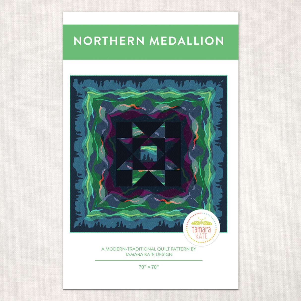 Northern Medallion Quilt Pattern by Tamara Kate Designs