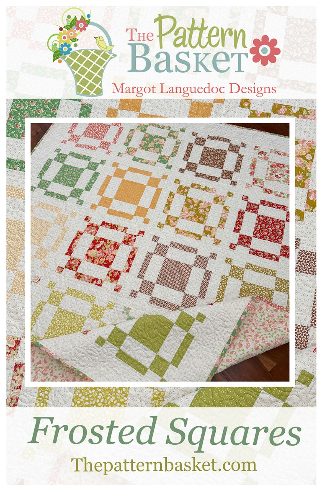 Frosted Squares Quilt Pattern by Pattern Basket