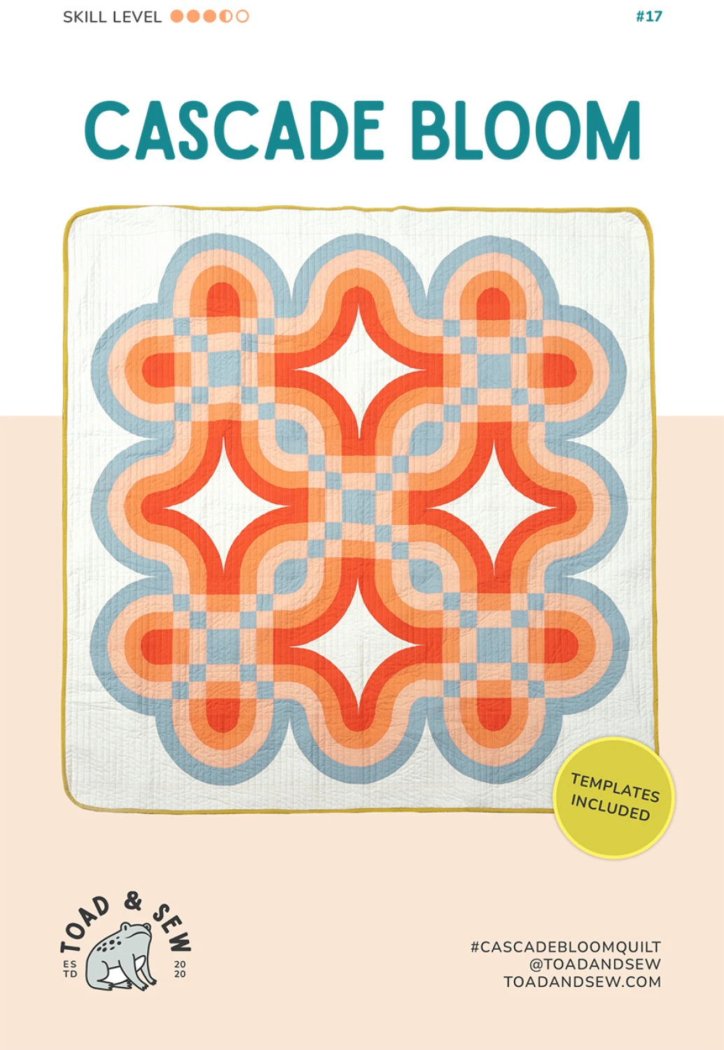 Cascade Bloom Quilt Pattern by Toad and Sew