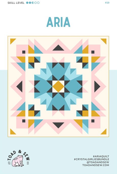 Aria Quilt Pattern by Toad and Sew