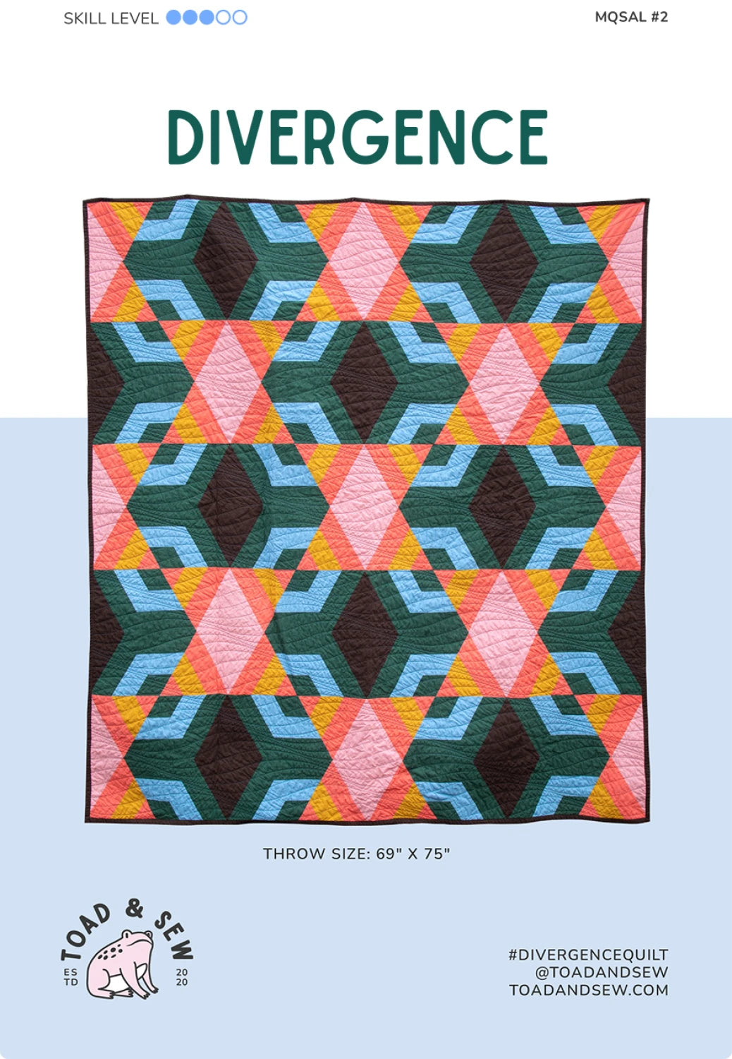 Divergence Quilt Pattern by Toad and Sew