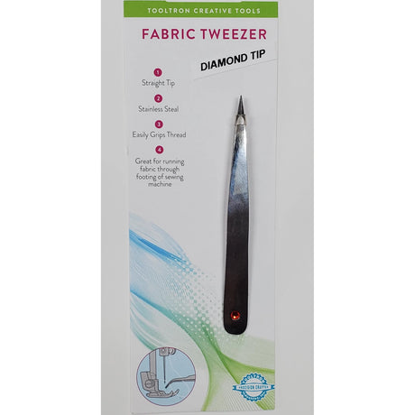 Diamond Thread Tweezers Red Stone by Tooltron